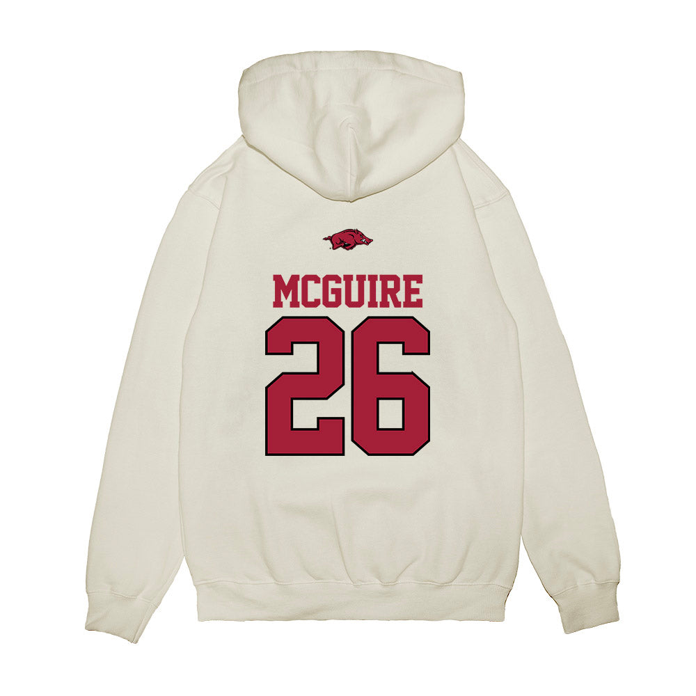 Arkansas - NCAA Baseball : Tate McGuire - USA Premium Hooded Sweatshirt-1