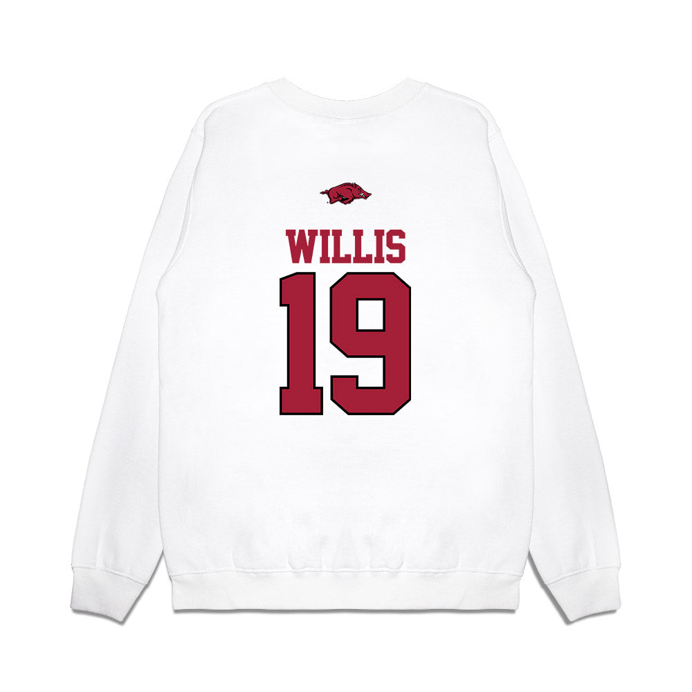 Arkansas - NCAA Baseball : Carson Willis - USA Premium Crewneck Sweatshirt-1