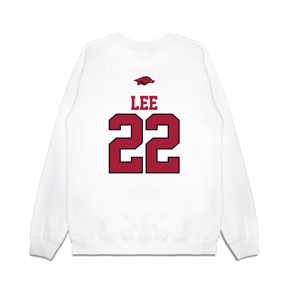 Arkansas - NCAA Baseball : Peyton Lee - USA Premium Crewneck Sweatshirt-1