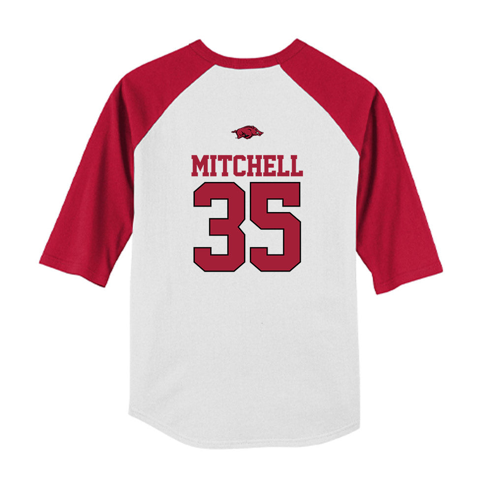 Arkansas - NCAA Baseball : Cayden Mitchell - USA Youth Raglan T-Shirt-1