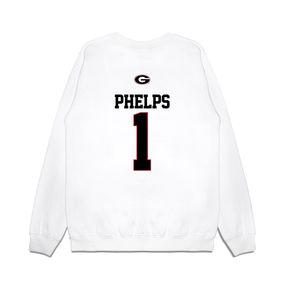 Georgia - NCAA Baseball : Tre Phelps - USA Raglan Premium Crewneck Sweatshirt-1