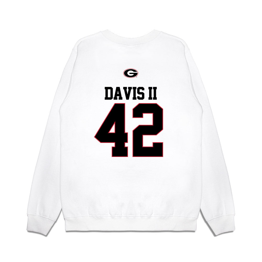 Georgia - NCAA Baseball : Alton Davis II - USA Raglan Premium Crewneck Sweatshirt-1