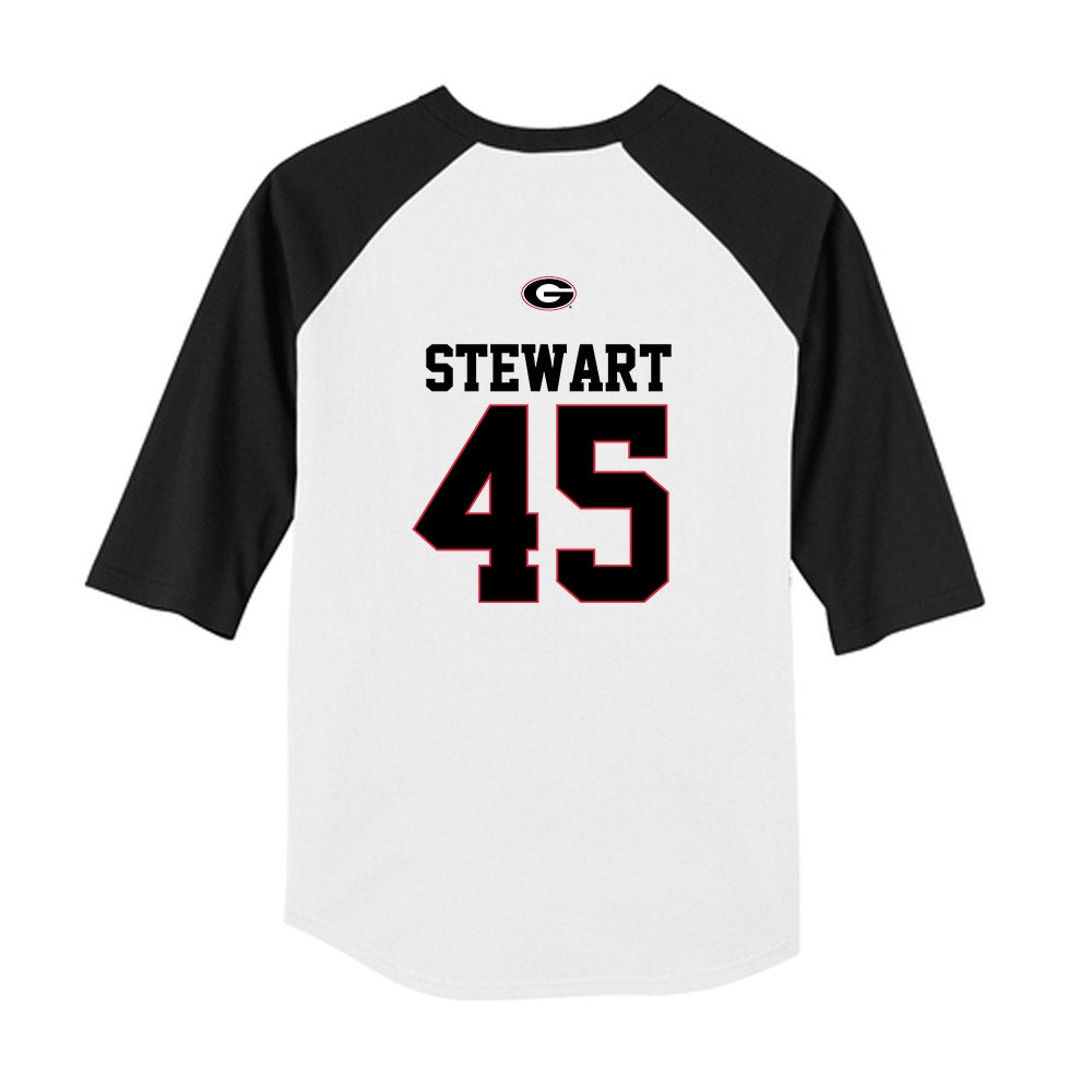 Georgia - NCAA Baseball : Bradley Stewart - USA Raglan Youth Raglan T-Shirt-1