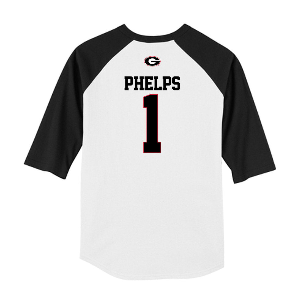 Georgia - NCAA Baseball : Tre Phelps - USA Raglan Raglan Shirt-1