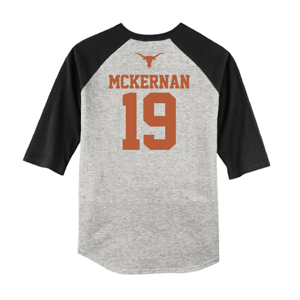 Texas - NCAA Baseball : Jack Mckernan - USA Raglan Raglan Shirt-1
