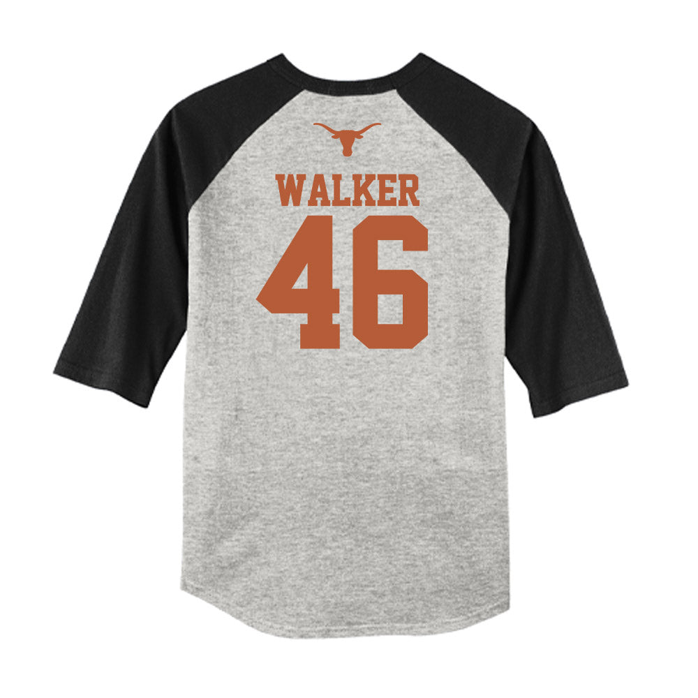 Texas - NCAA Baseball : Ethan Walker - USA Raglan Raglan Shirt-1