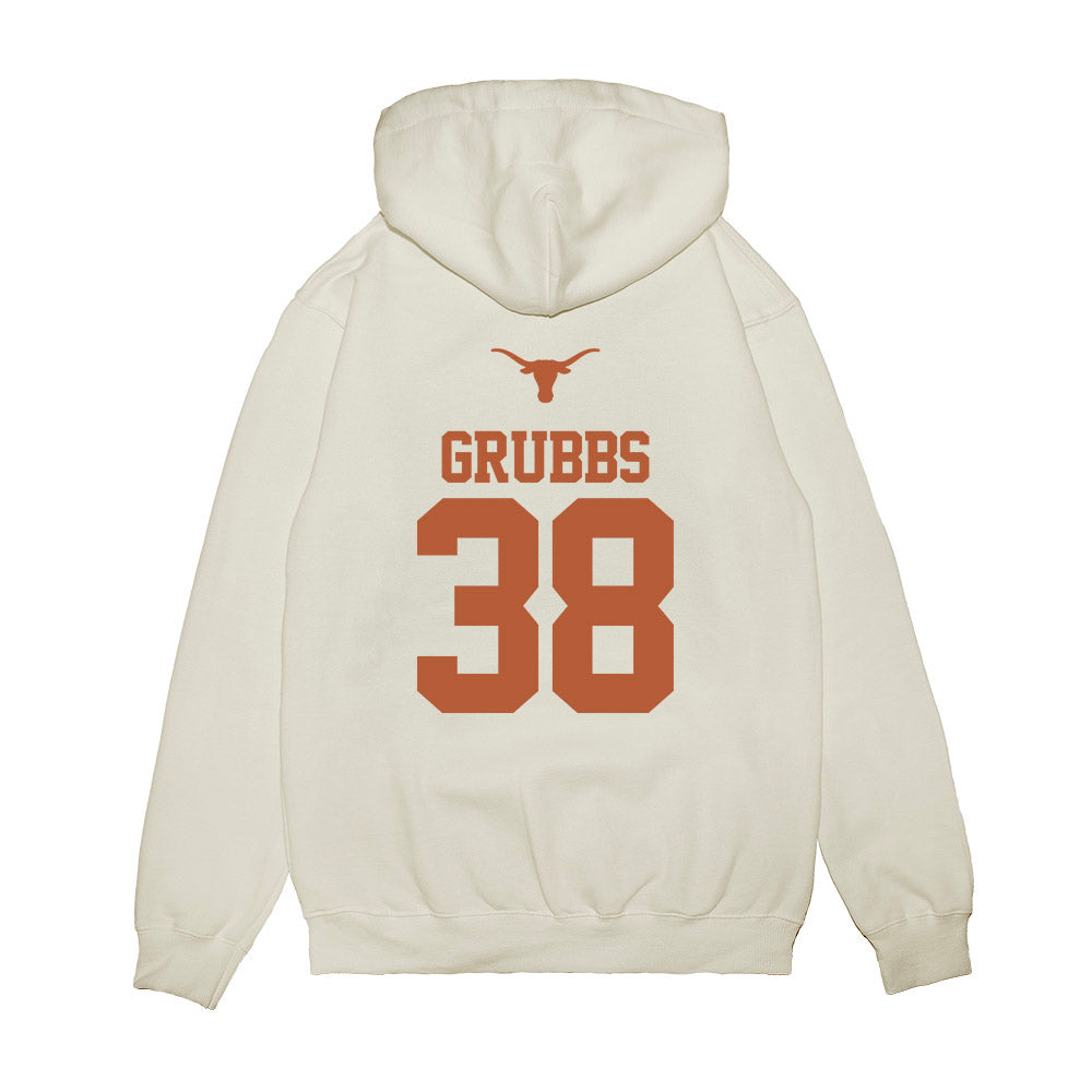 Texas - NCAA Baseball : Max Grubbs - USA Raglan Premium Hooded Sweatshirt-1