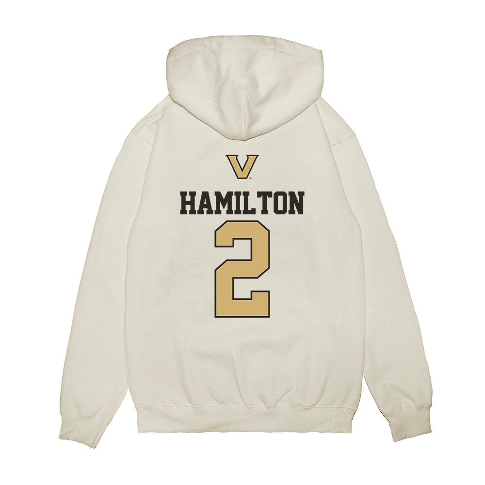 Vanderbilt - NCAA Baseball : RJ Hamilton - USA Premium Hooded Sweatshirt-1