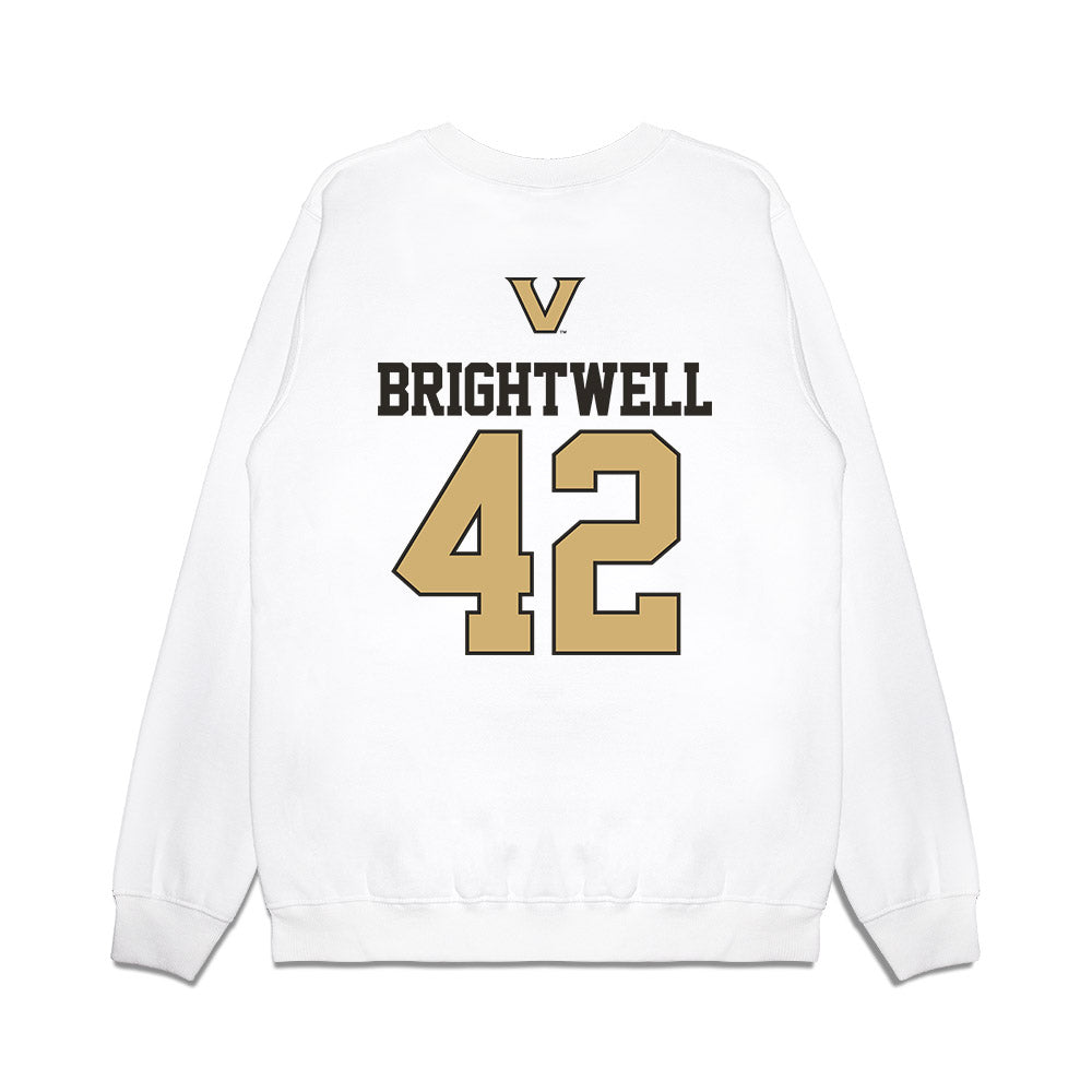 Vanderbilt - NCAA Baseball : Collin Brightwell - USA Premium Crewneck Sweatshirt-1