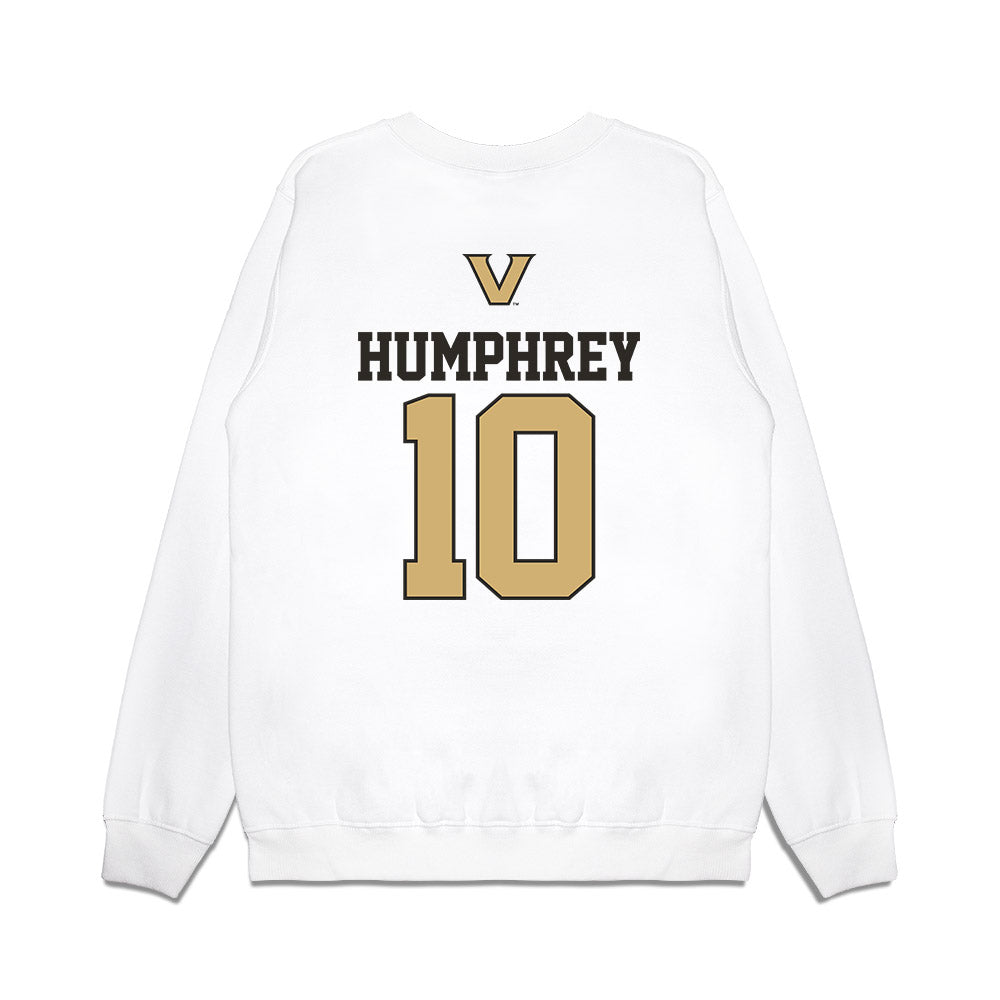 Vanderbilt - NCAA Baseball : Jacob Humphrey - USA Premium Crewneck Sweatshirt-1
