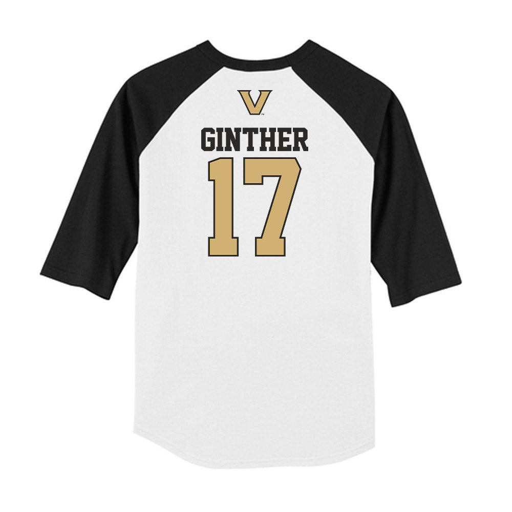 Vanderbilt - NCAA Baseball : Ryan Ginther - USA Raglan Shirt-1