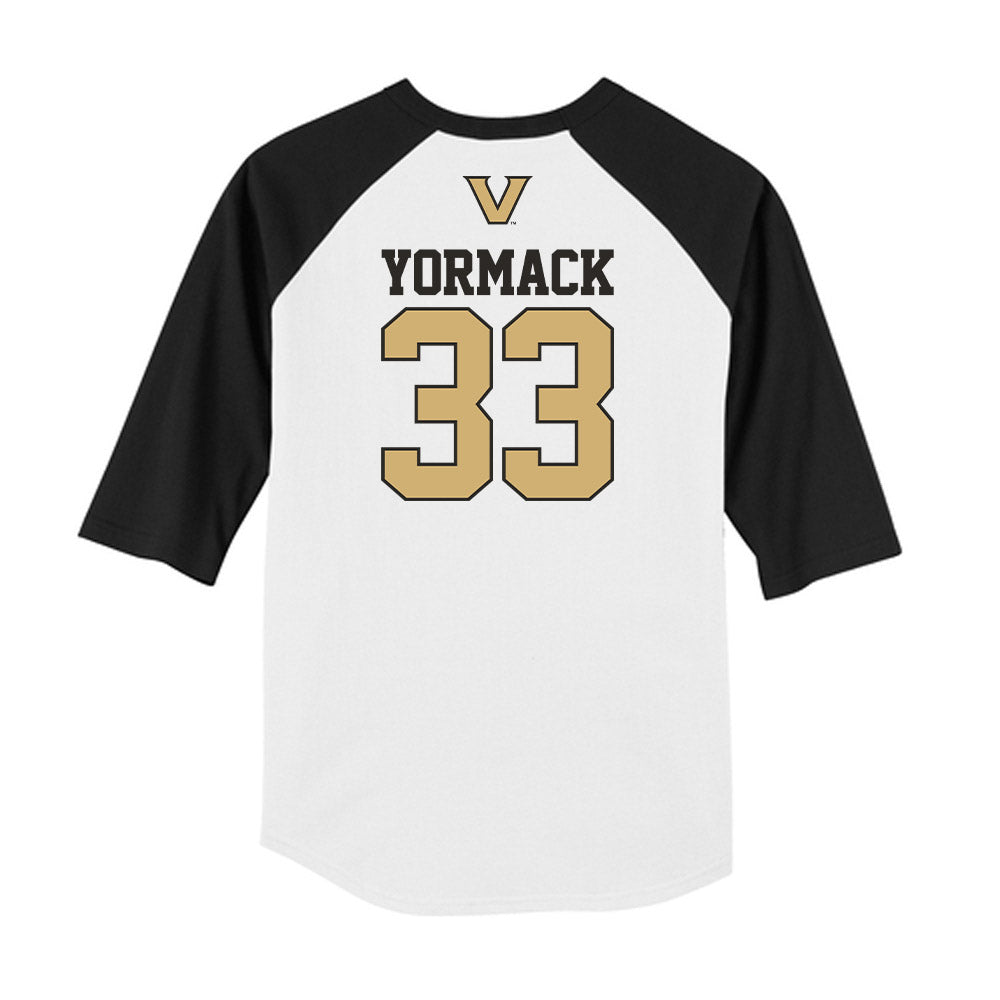 Vanderbilt - NCAA Baseball : Ryan Yormack - USA Raglan Shirt-1