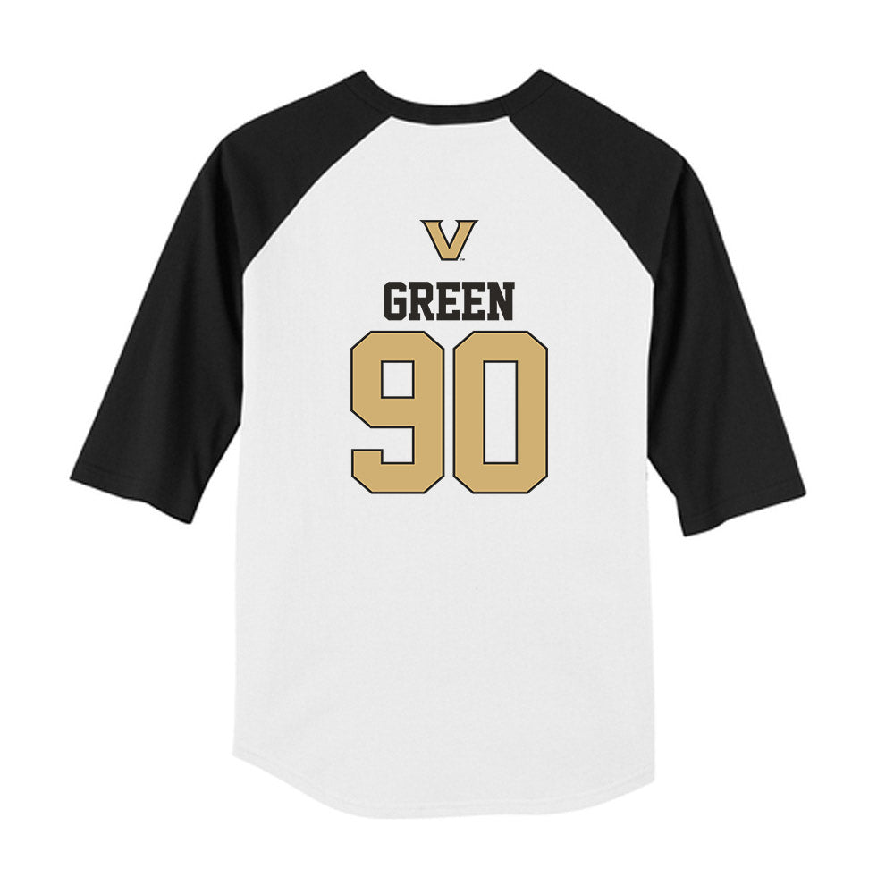 Vanderbilt - NCAA Baseball : Miller Green - USA Youth Raglan T-Shirt-1