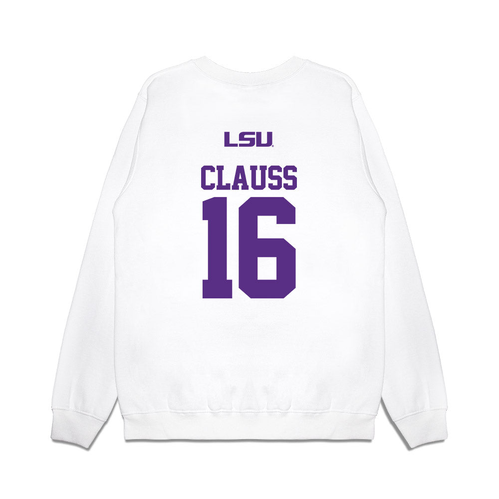 LSU - NCAA Baseball : Ethan Clauss - USA Premium Crewneck Sweatshirt-1