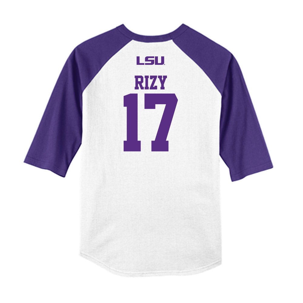 LSU - NCAA Baseball : Mavrick Rizy - USA Raglan Shirt-1