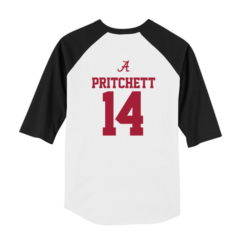 Alabama - NCAA Football : Marshall Pritchett - USA Raglan Youth Raglan T-Shirt-1