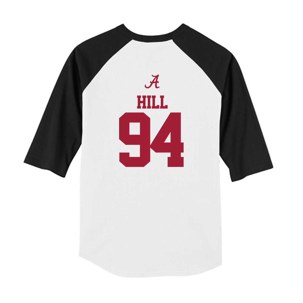 Alabama - NCAA Football : Edric Hill - USA Raglan Youth Raglan T-Shirt-1