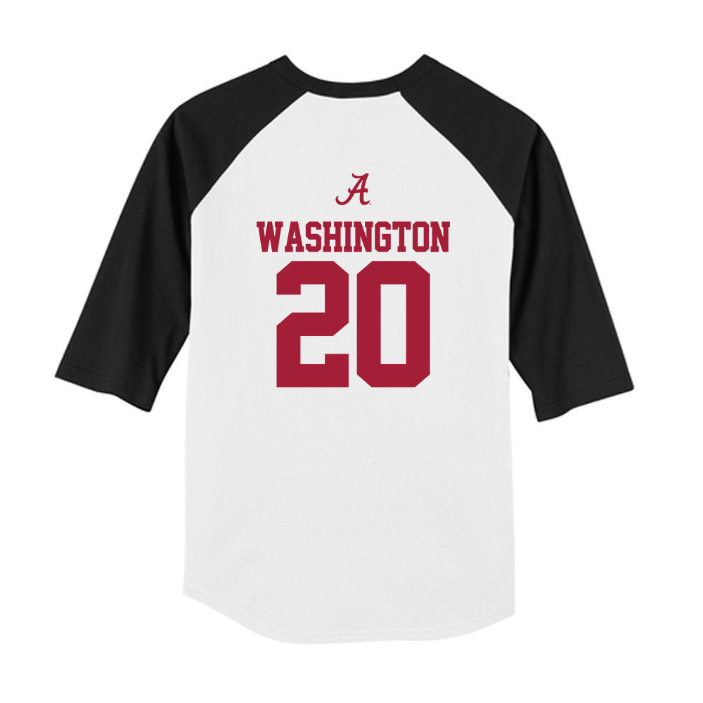 Alabama - NCAA Football : Dre Washington - USA Raglan Youth Raglan T-Shirt-1
