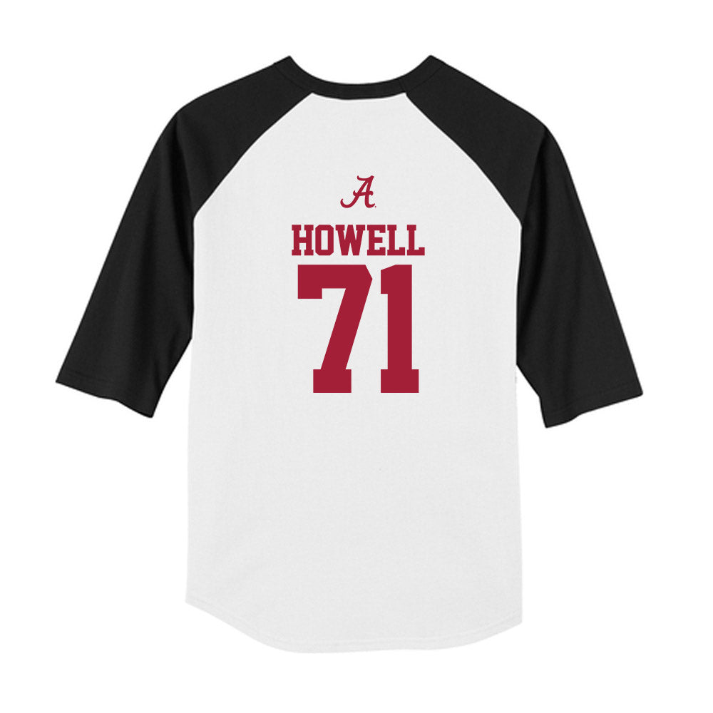 Alabama - NCAA Football : Jackson Howell - USA Raglan Youth Raglan T-Shirt-1