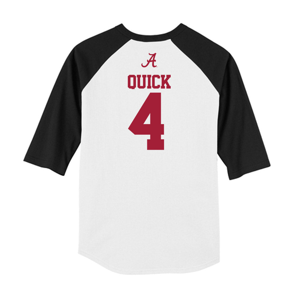 Alabama - NCAA Baseball : Riley Quick - USA Raglan Raglan Shirt-1
