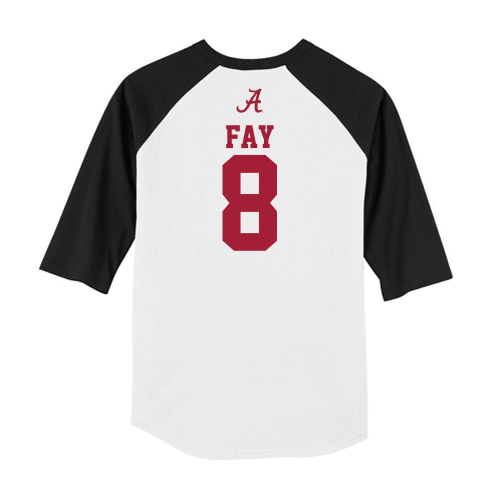 Alabama - NCAA Baseball : Tyler Fay - USA Raglan Raglan Shirt-1