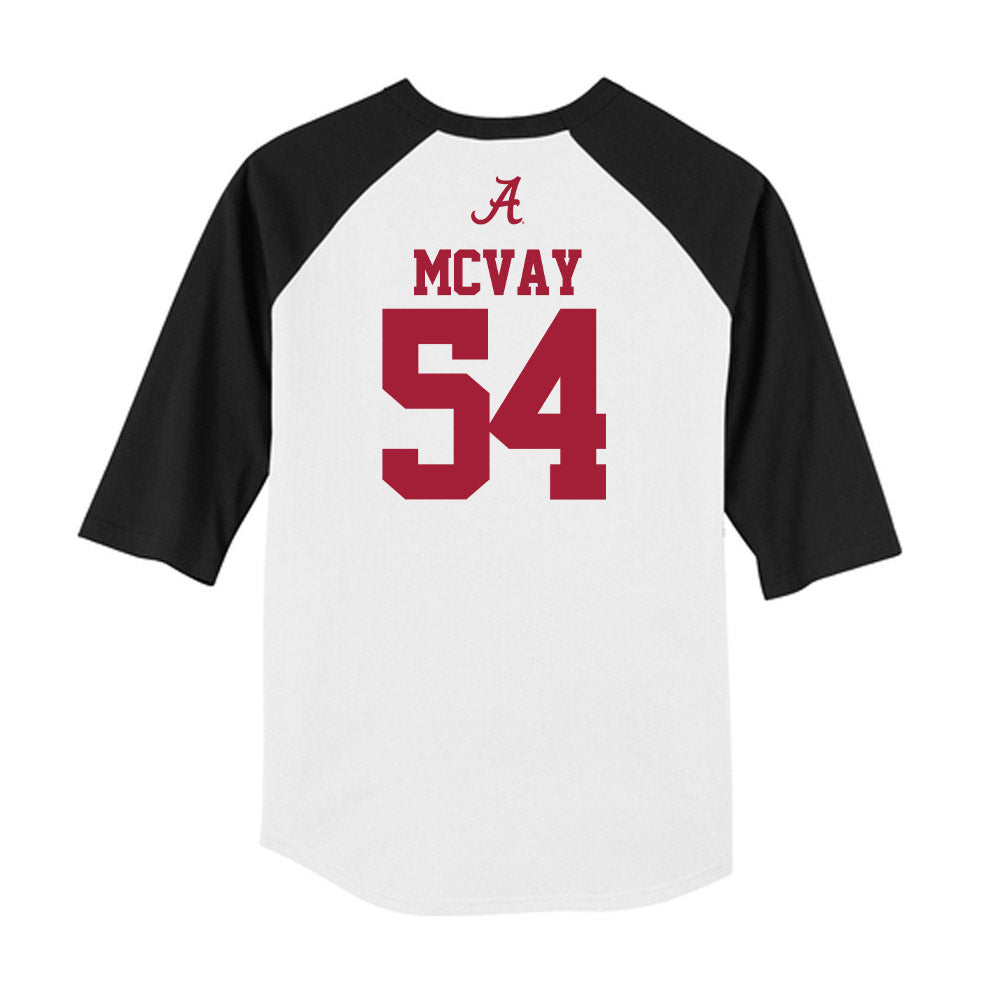 Alabama - NCAA Football : Miles McVay - USA Raglan Raglan Shirt-1