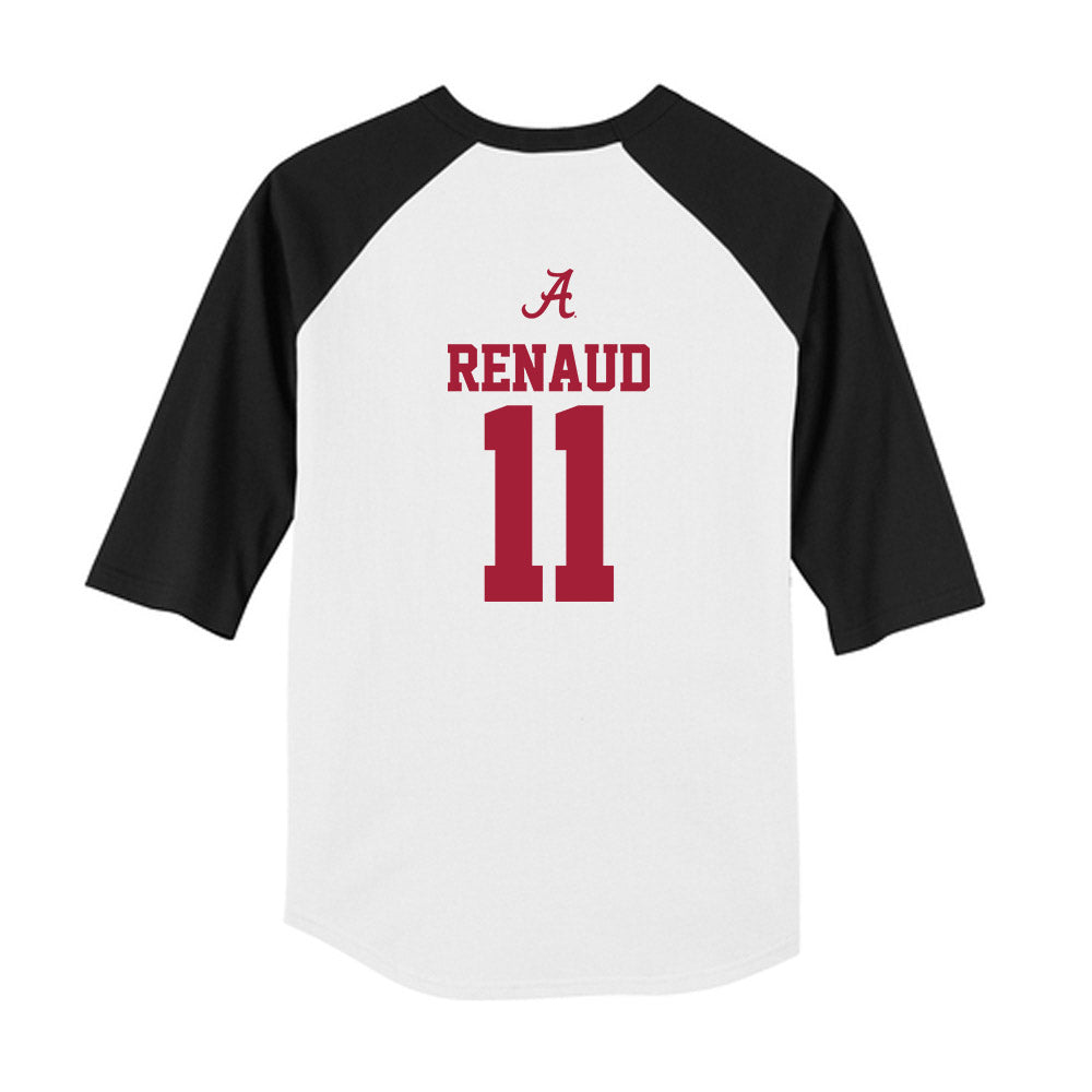 Alabama - NCAA Football : Jordan Renaud - USA Raglan Youth Raglan T-Shirt-1