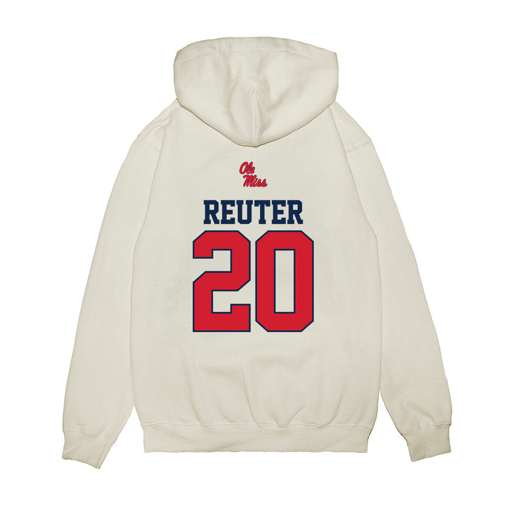 Ole Miss - NCAA Baseball : Collin Reuter - USA Premium Hooded Sweatshirt-1