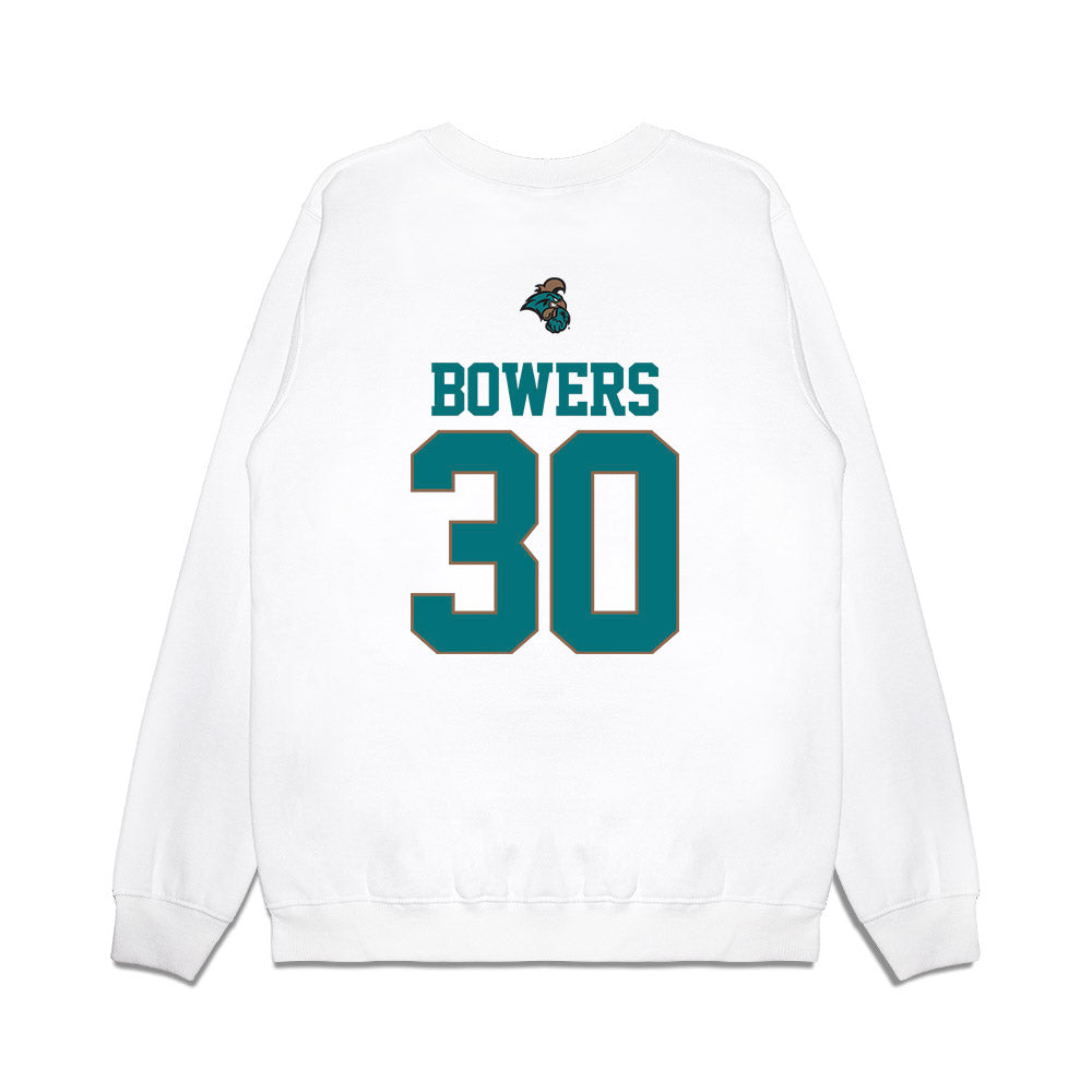 Coastal Carolina - NCAA Baseball : Andrew Bowers - USA Premium Crewneck Sweatshirt-1