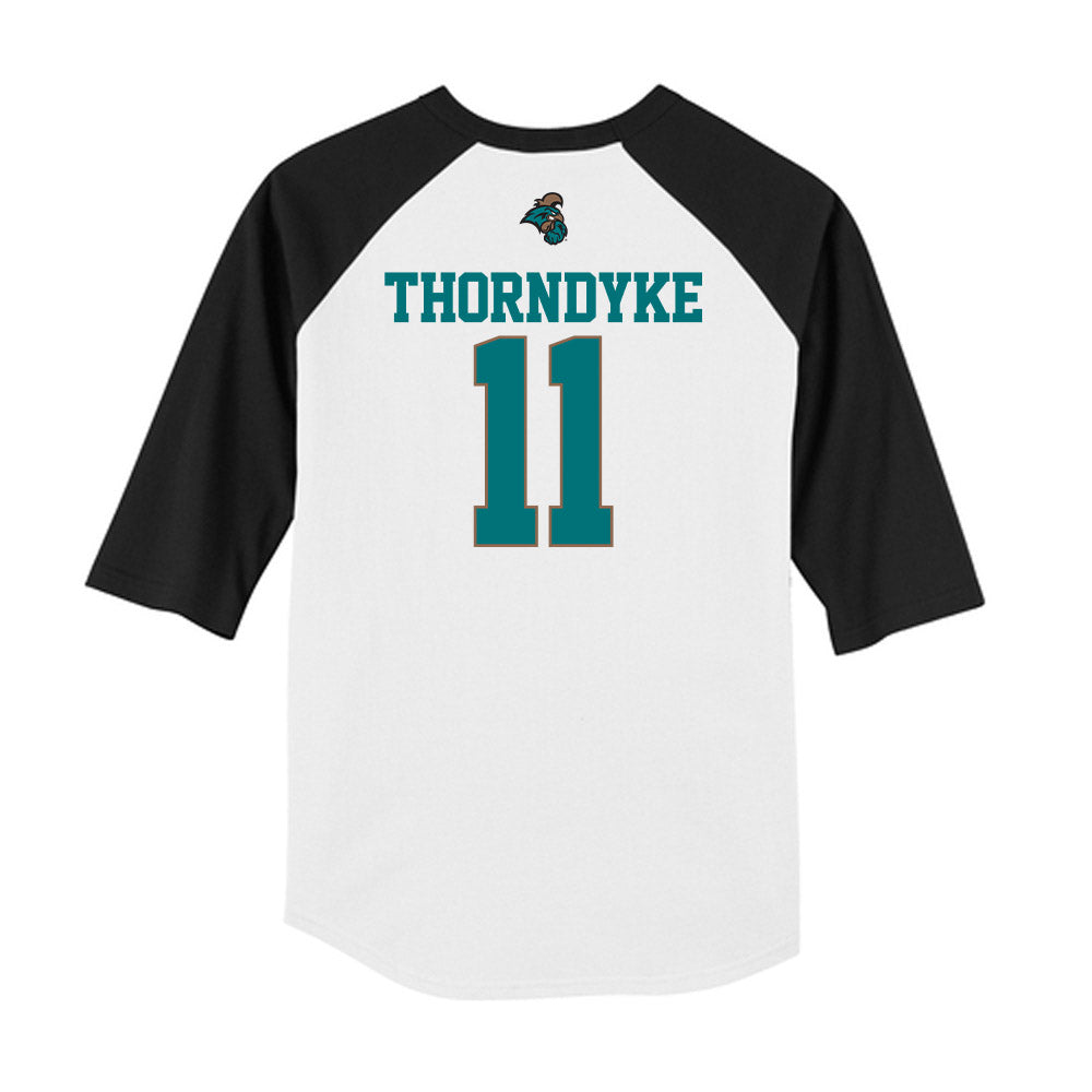 Coastal Carolina - NCAA Baseball : Colby Thorndyke - USA Raglan Shirt-1