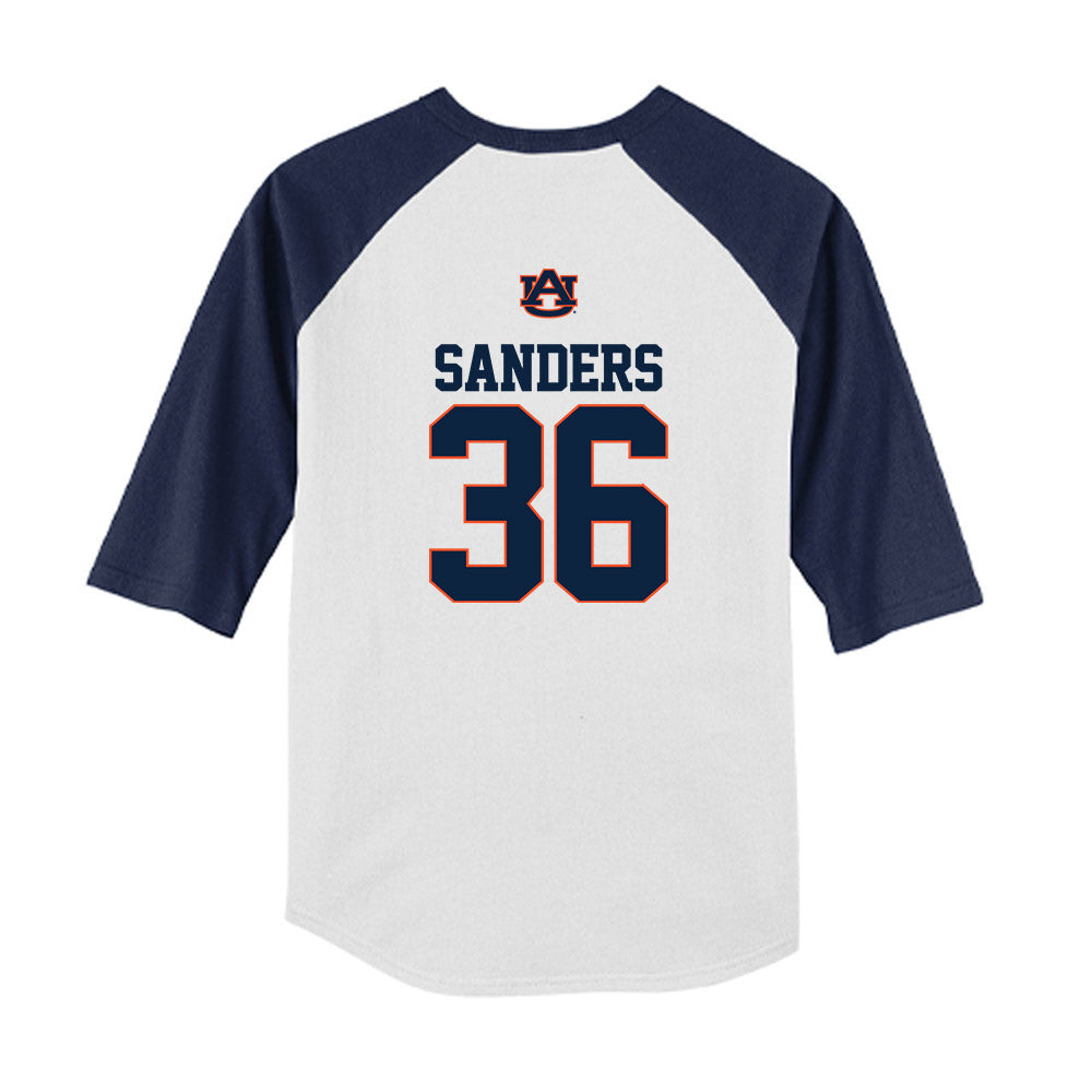 Auburn - NCAA Baseball : Jackson Sanders - USA Raglan Youth Raglan T-Shirt-1