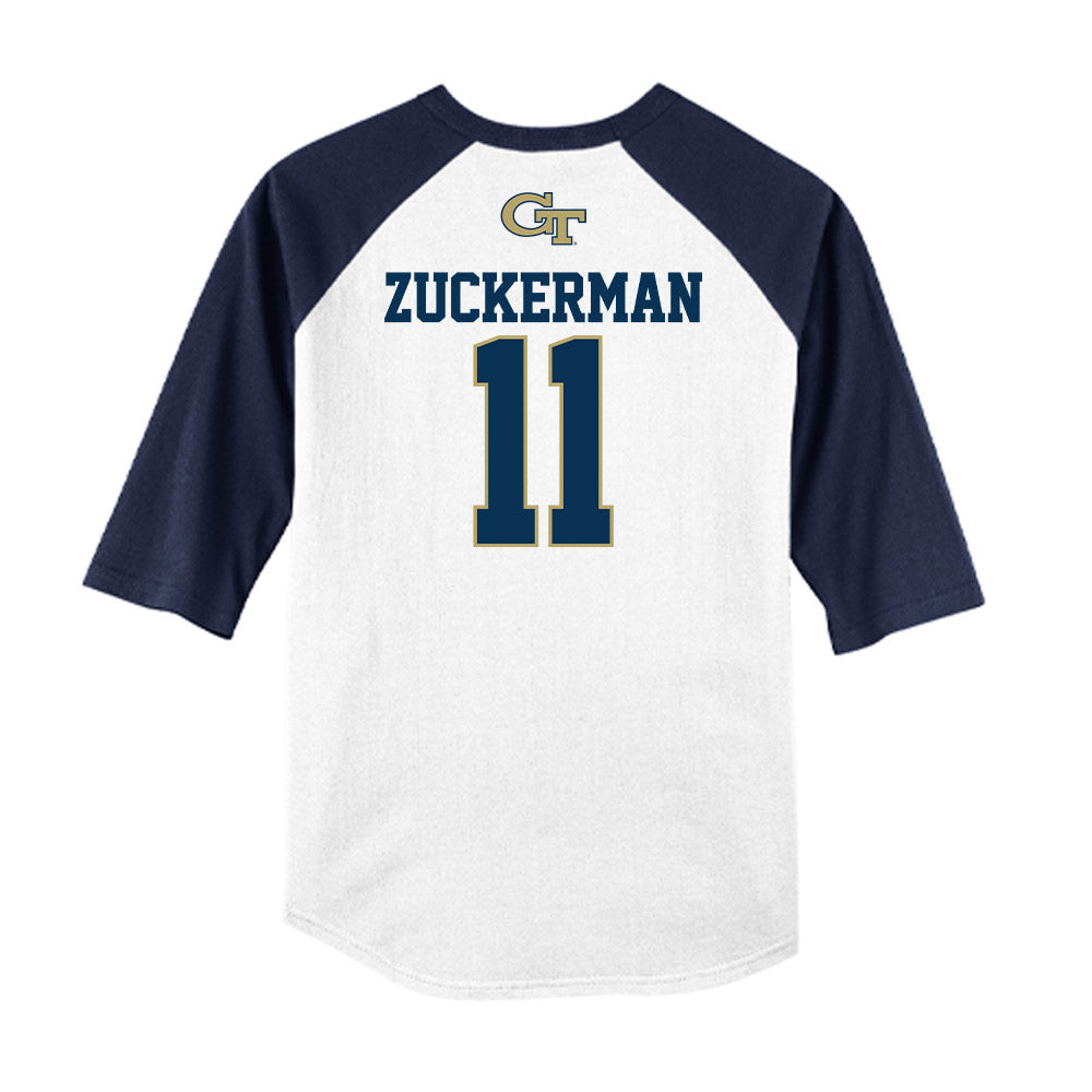 Georgia Tech - NCAA Baseball : Ryan Zuckerman - USA Raglan Shirt-1