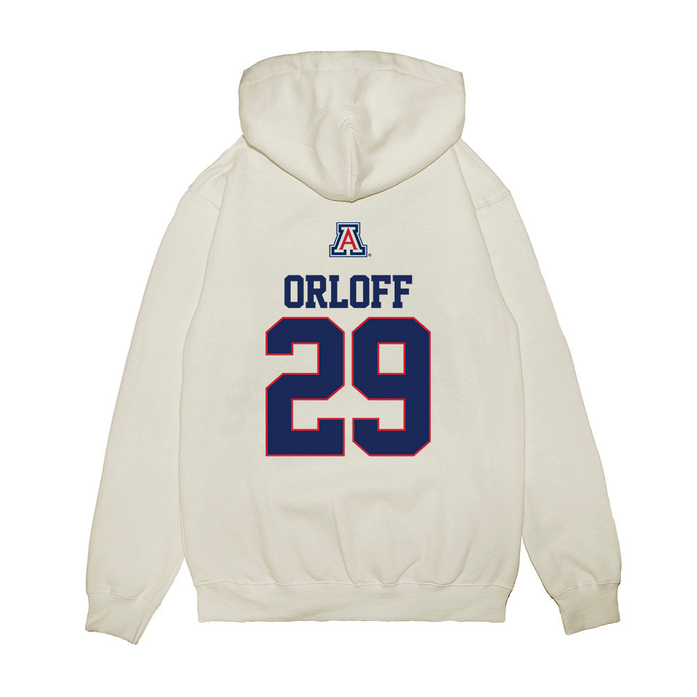 Arizona - NCAA Baseball : Eric Orloff - USA Raglan Premium Hooded Sweatshirt-1