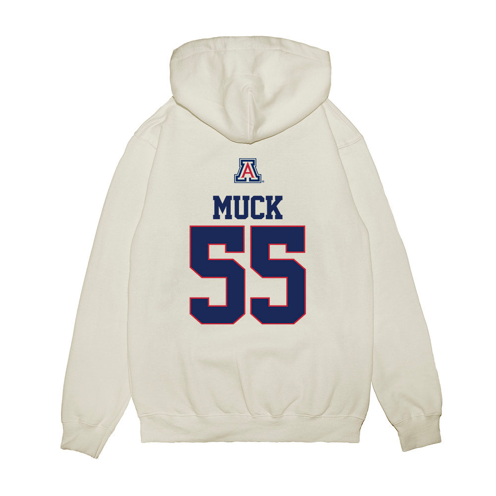 Arizona - NCAA Baseball : Karter Muck - USA Raglan Premium Hooded Sweatshirt-1
