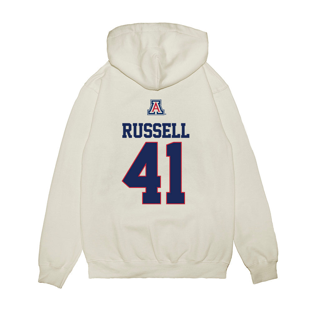 Arizona - NCAA Baseball : Tyler Russell - USA Raglan Premium Hooded Sweatshirt-1
