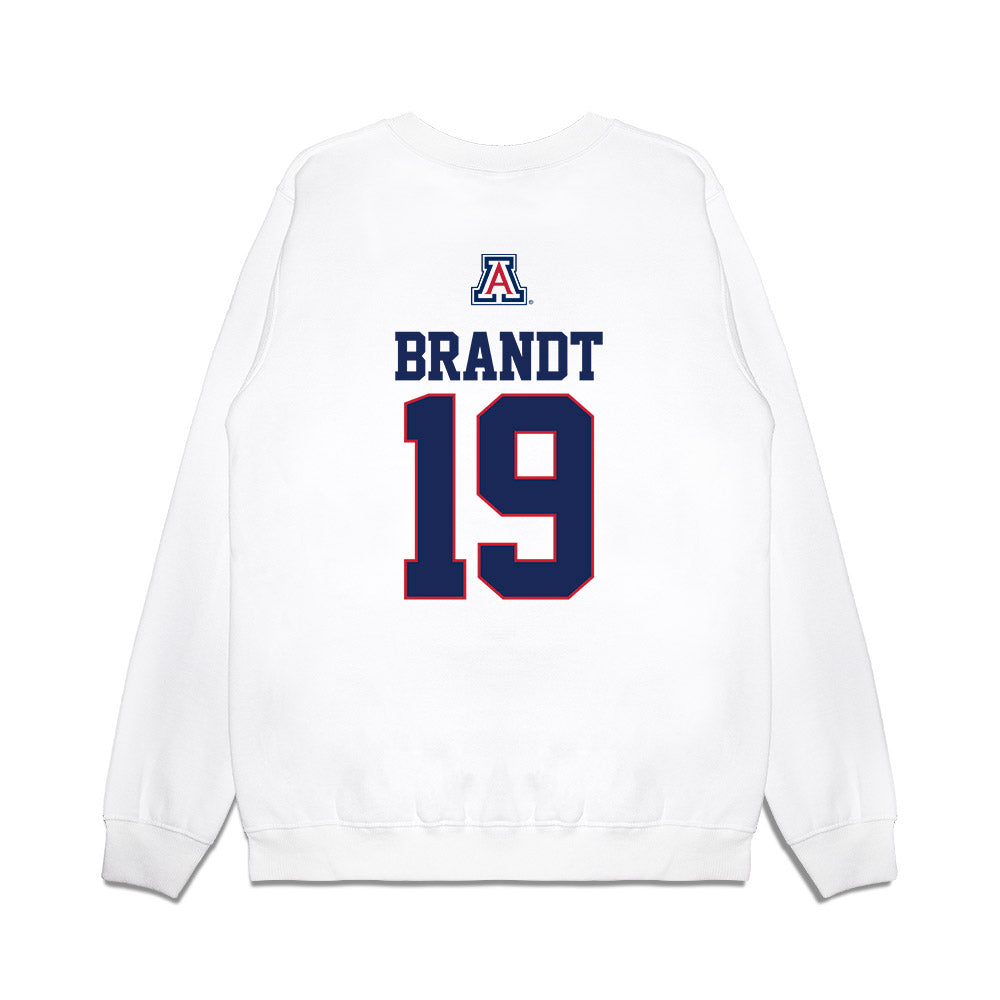 Arizona - NCAA Baseball : Evan Brandt - USA Raglan Premium Crewneck Sweatshirt-1