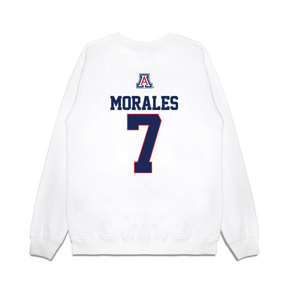 Arizona - NCAA Baseball : Richie Morales - USA Raglan Premium Crewneck Sweatshirt-1