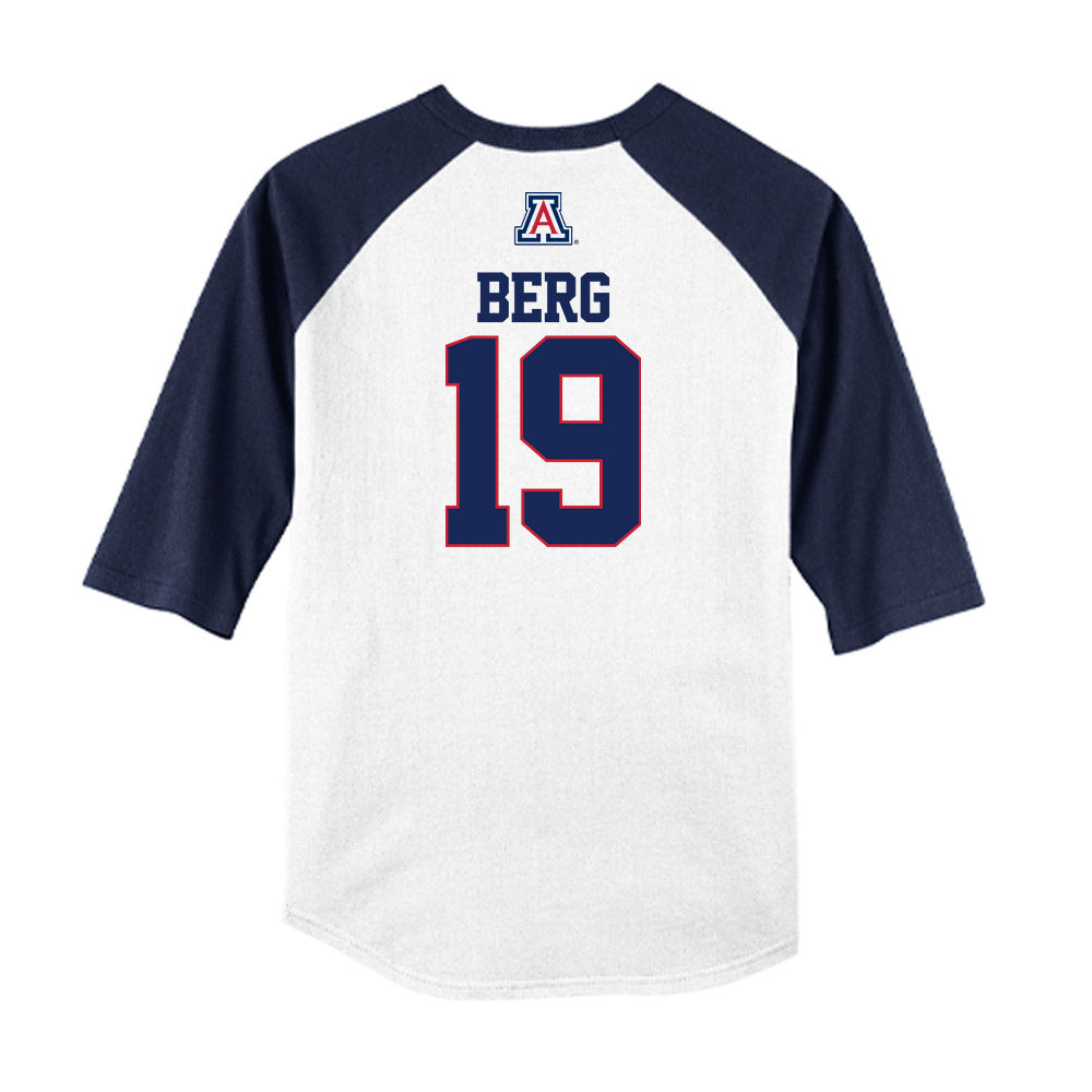 Arizona - NCAA Baseball : Jack Berg - USA Raglan Raglan Shirt-1