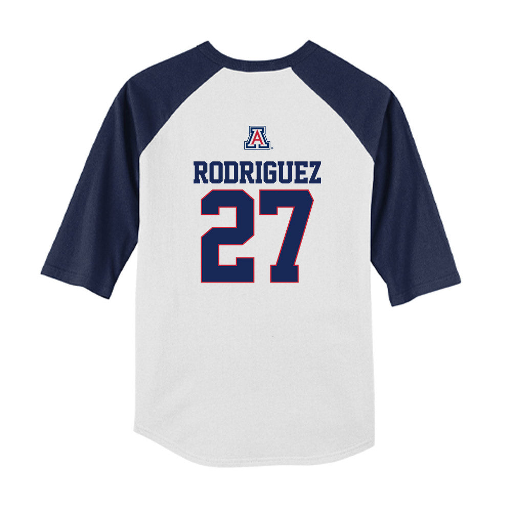 Arizona - NCAA Baseball : Dominic Rodriguez - USA Raglan Youth Raglan T-Shirt-1