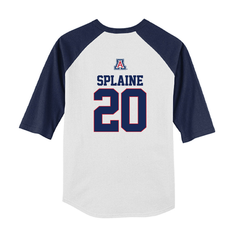 Arizona - NCAA Baseball : Tommy Splaine - USA Raglan Youth Raglan T-Shirt-1