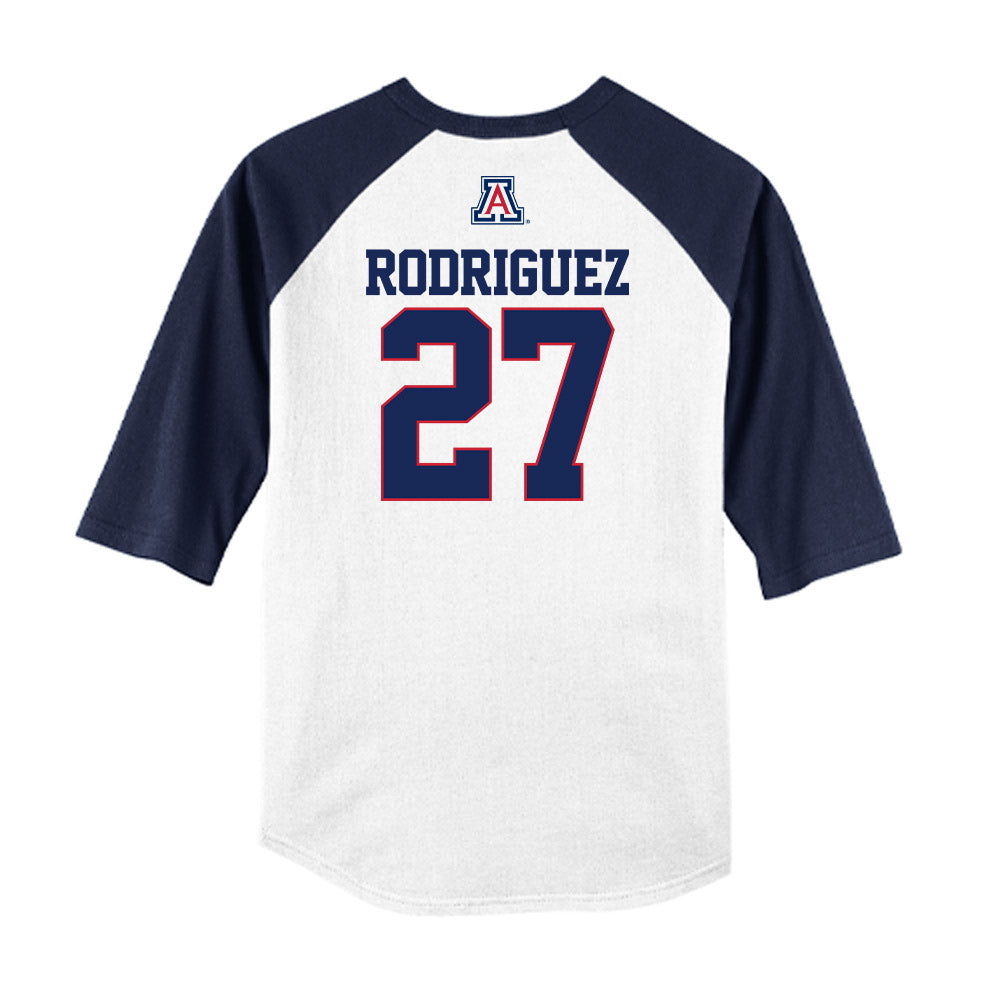 Arizona - NCAA Baseball : Dominic Rodriguez - USA Raglan Raglan Shirt-1
