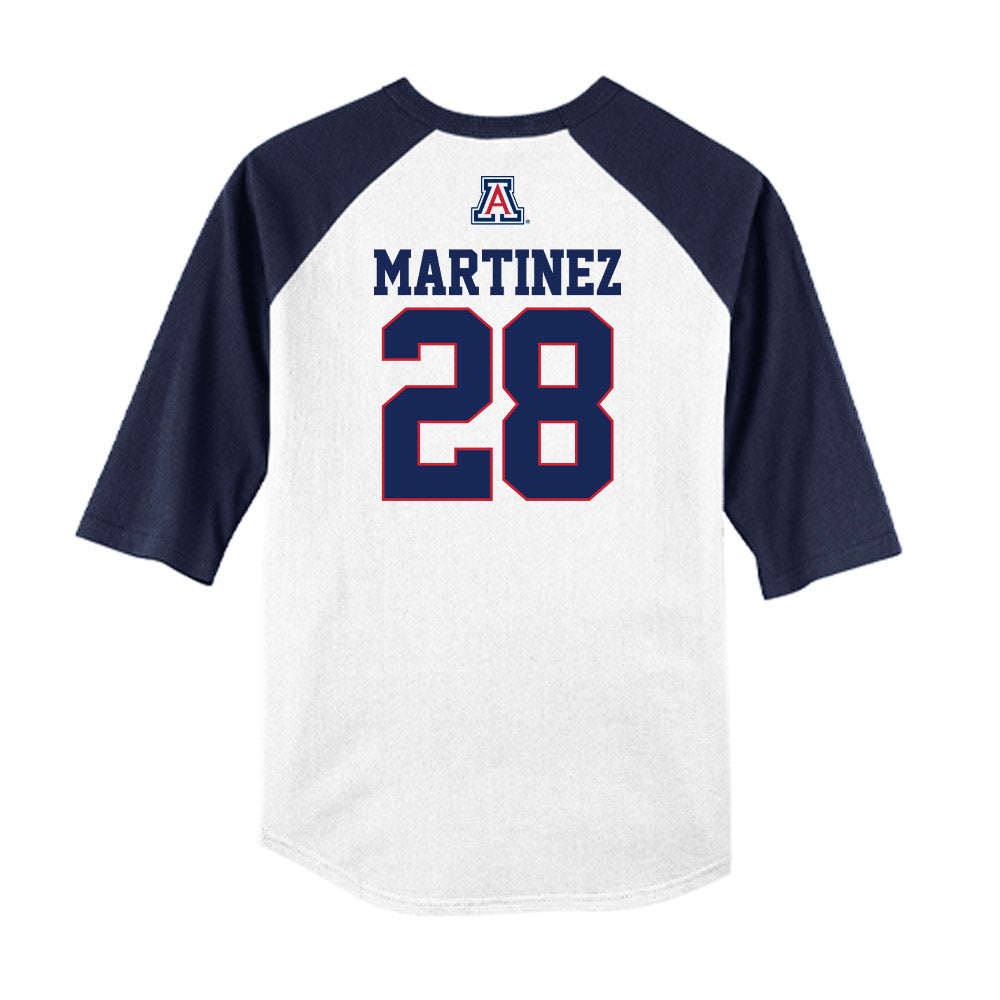 Arizona - NCAA Baseball : Matthew Martinez - USA Raglan Raglan Shirt-1