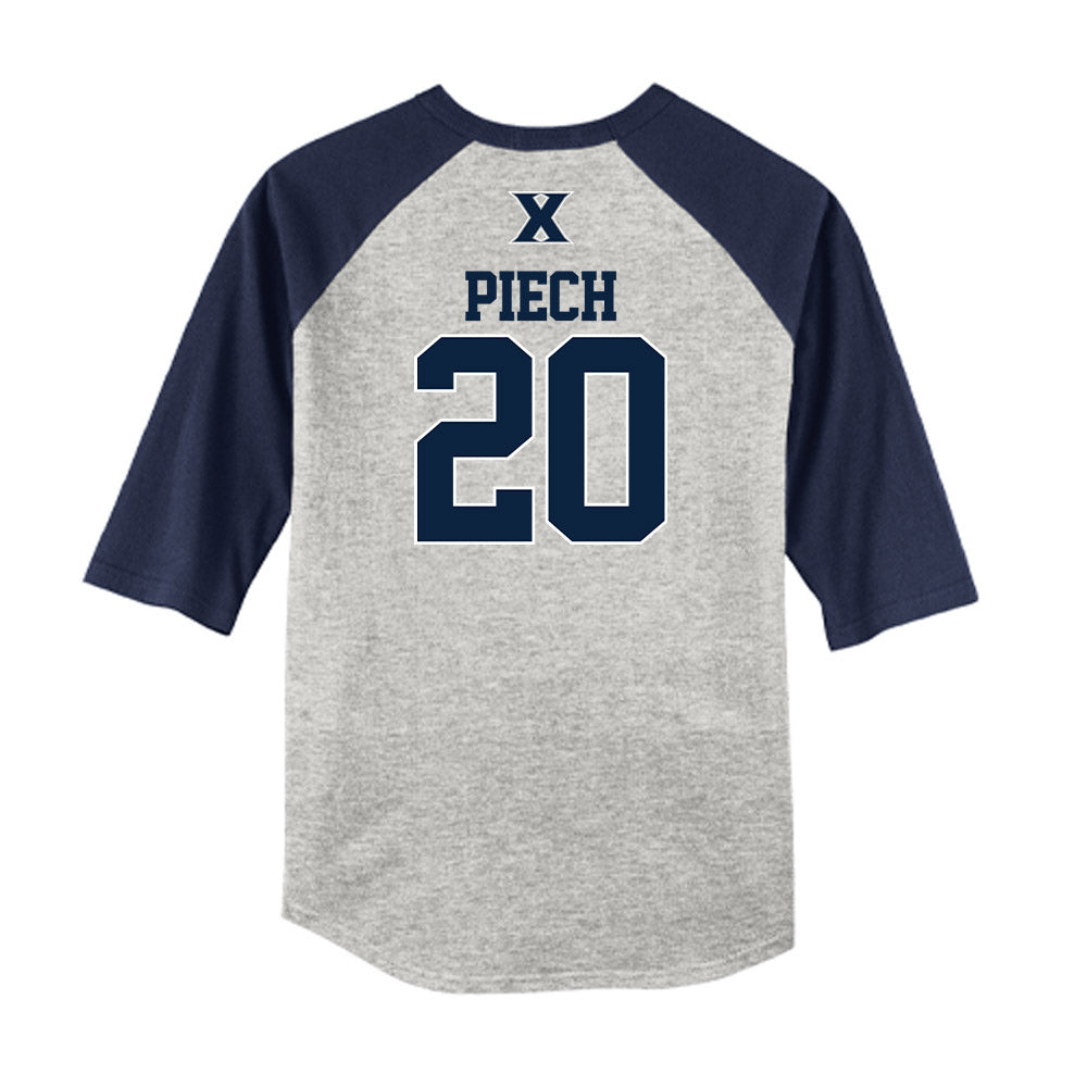 Xavier - NCAA Baseball : Ryan Piech - USA Raglan Shirt-1