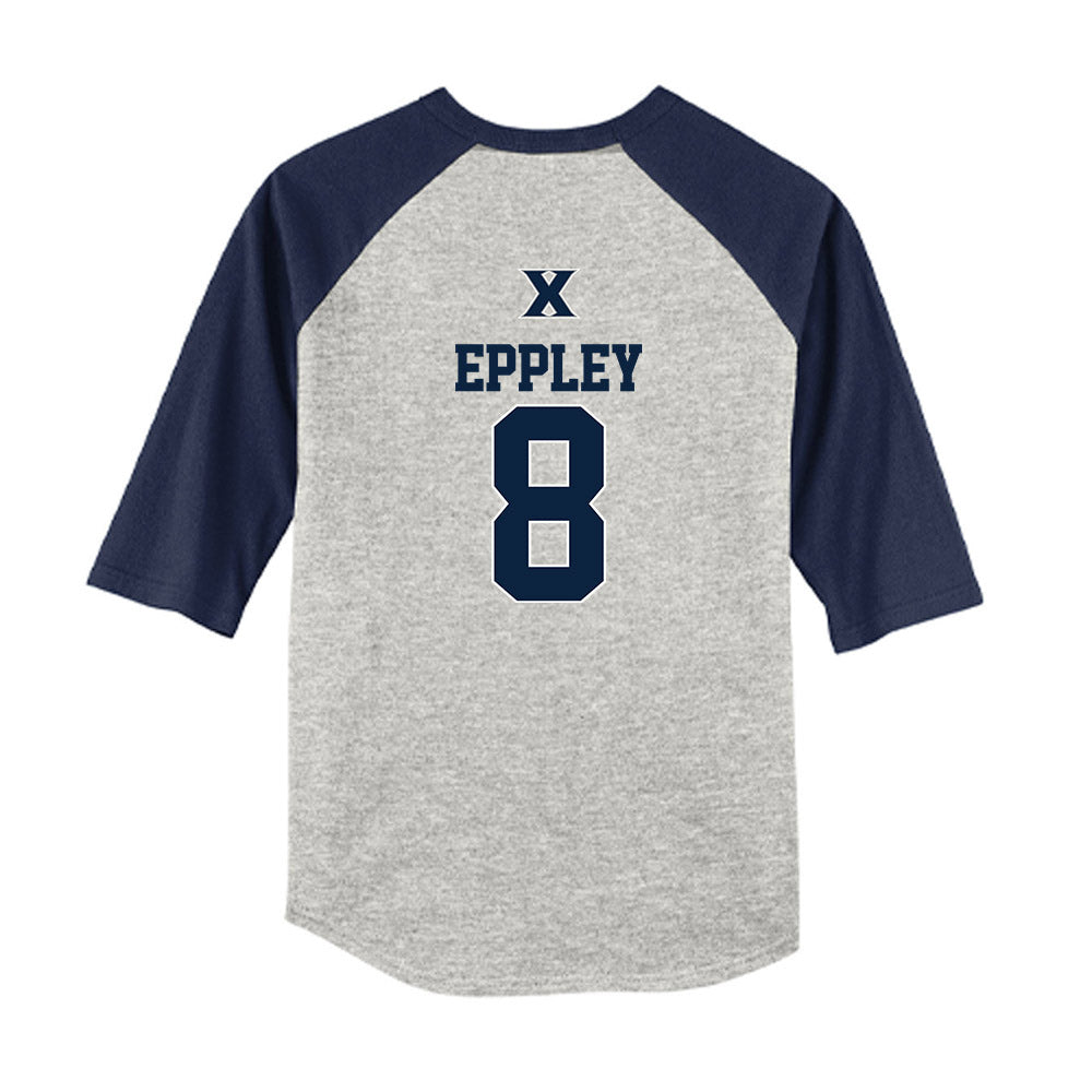 Xavier - NCAA Baseball : Sam Eppley - USA Youth Raglan T-Shirt-1