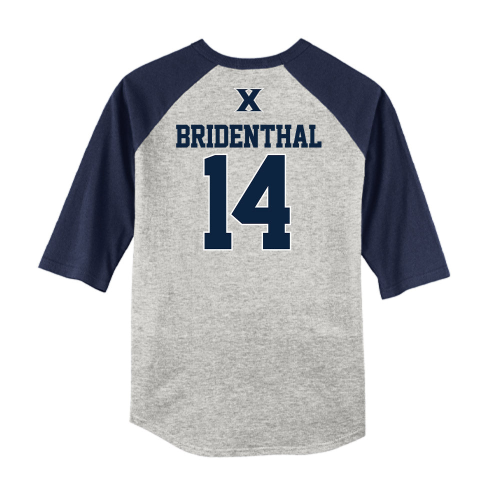 Xavier - NCAA Baseball : Eli Bridenthal - USA Raglan Shirt-1
