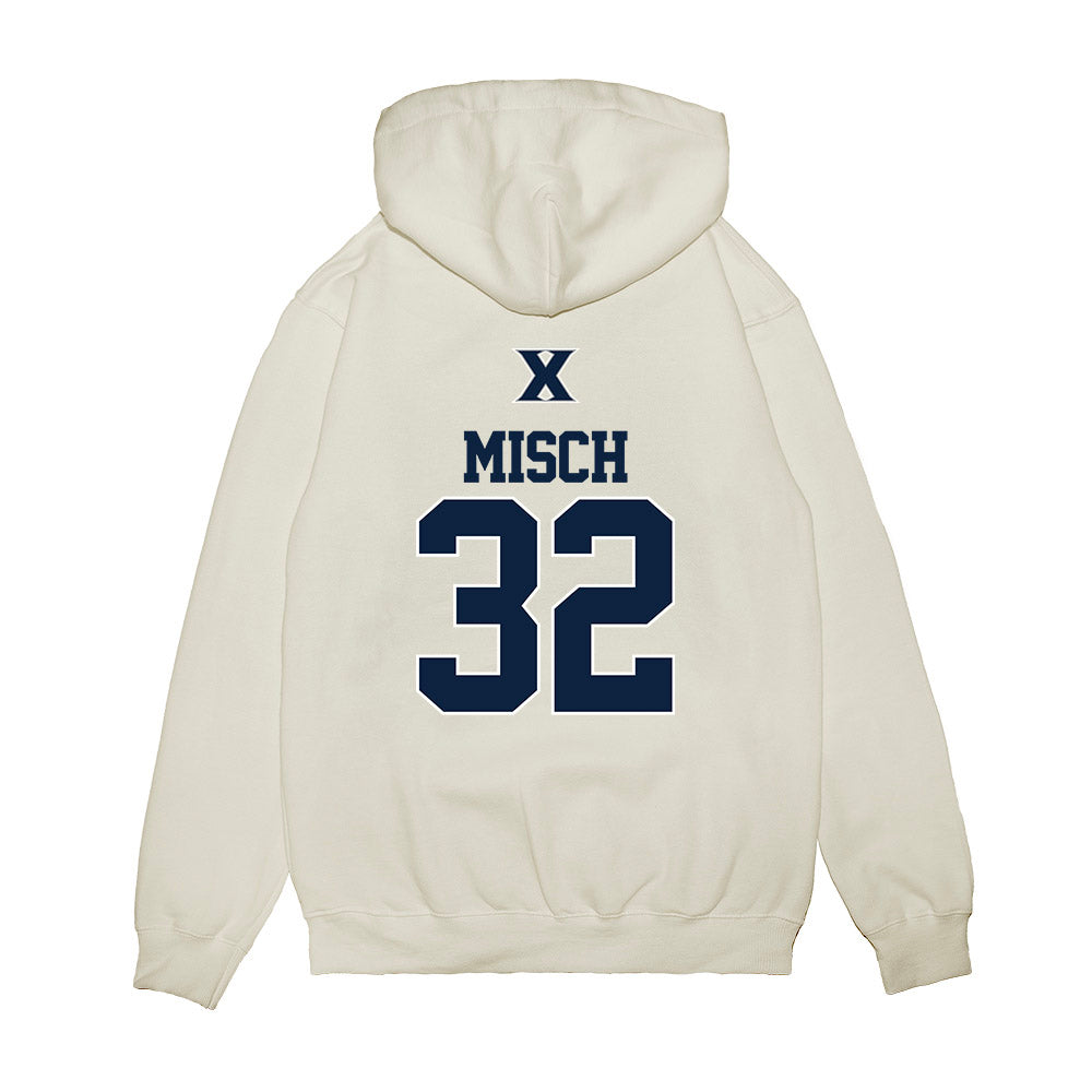 Xavier - NCAA Baseball : Connor Misch - USA Premium Hooded Sweatshirt-1
