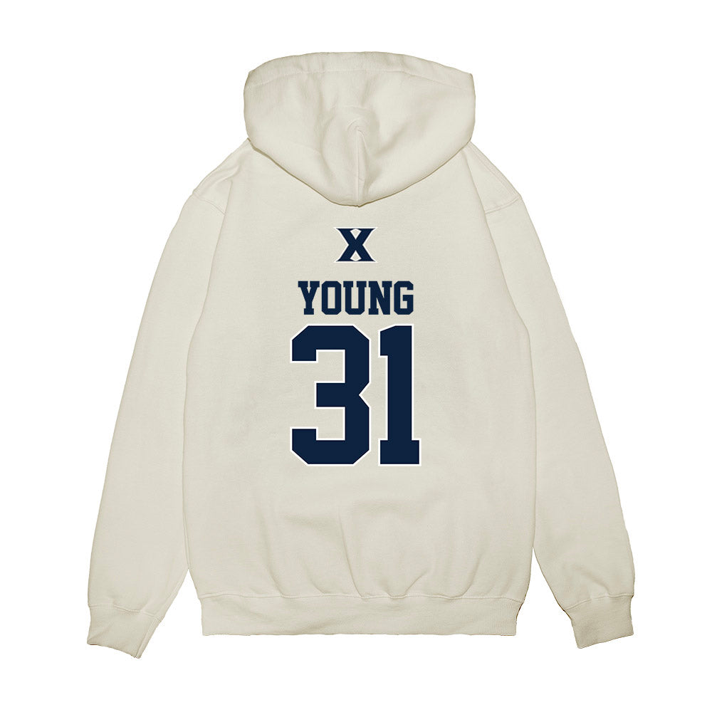 Xavier - NCAA Baseball : Joey Young - USA Premium Hooded Sweatshirt-1