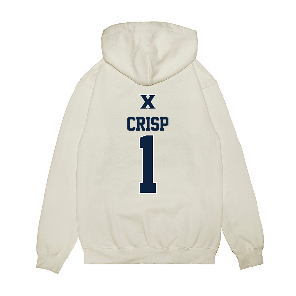 Xavier - NCAA Baseball : JD Crisp - USA Premium Hooded Sweatshirt-1