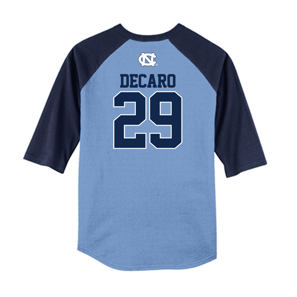 UNC - NCAA Baseball : Jason DeCaro - USA Raglan Shirt-1