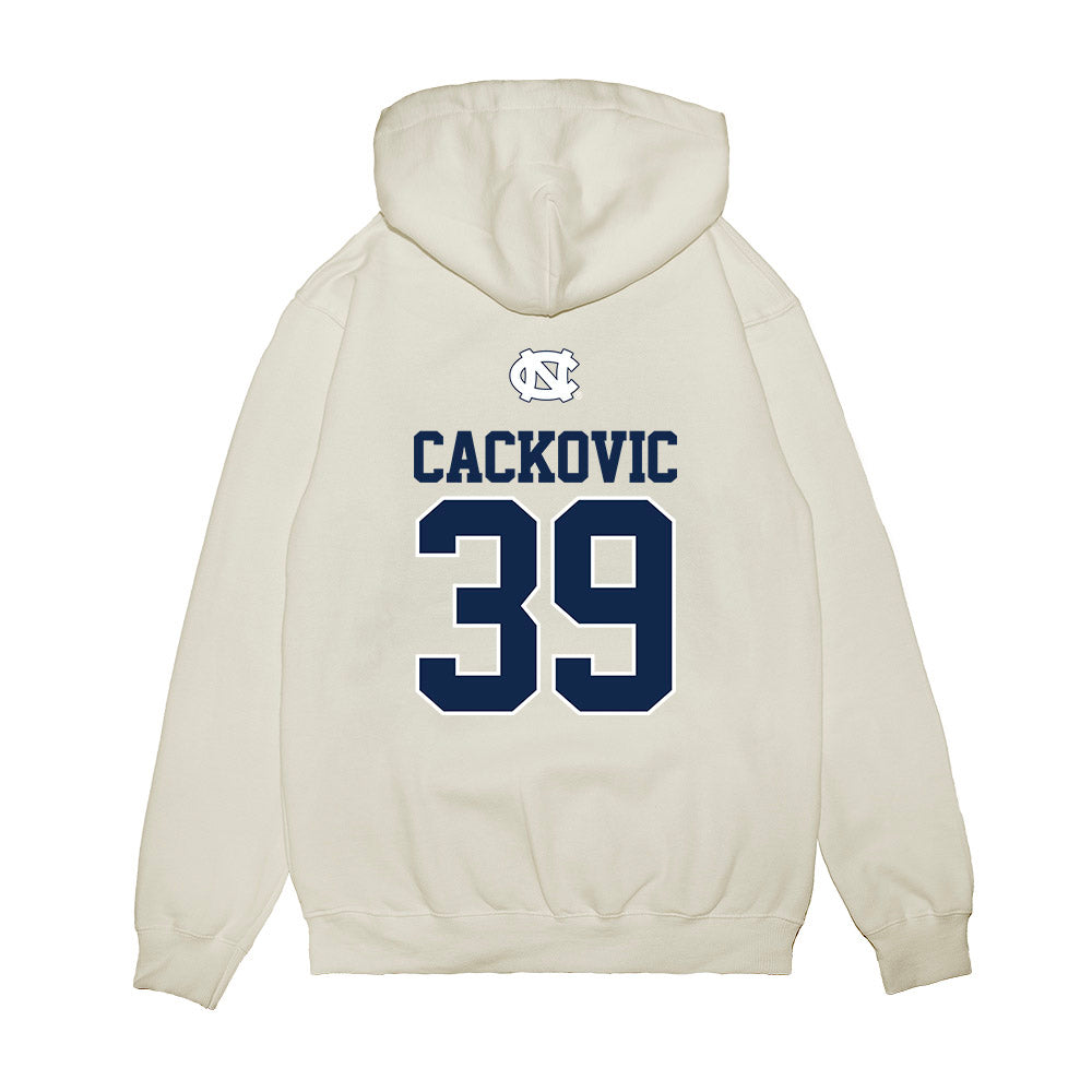 UNC - NCAA Baseball : Jake Cackovic - USA Premium Hooded Sweatshirt-1